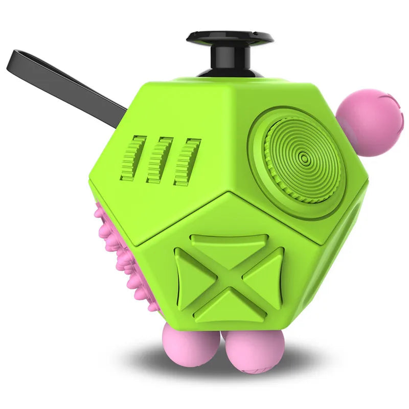 Fidget Cube – 12-Sided EDC Sensory Stress Relief Toy