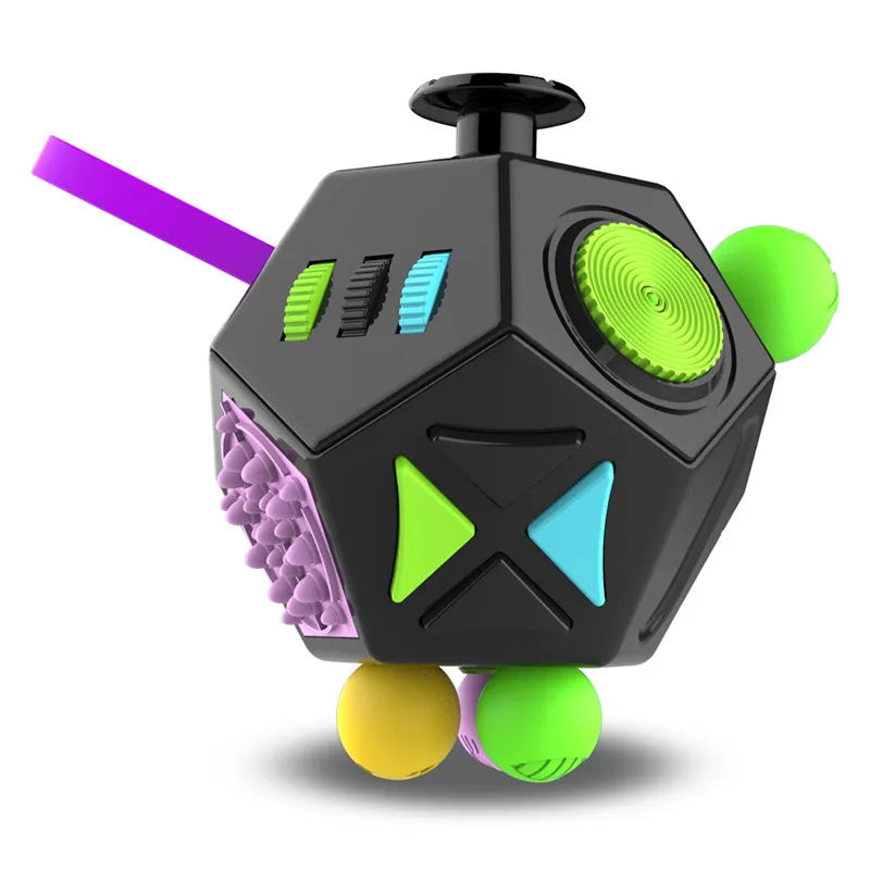 Fidget Cube – 12-Sided EDC Sensory Stress Relief Toy