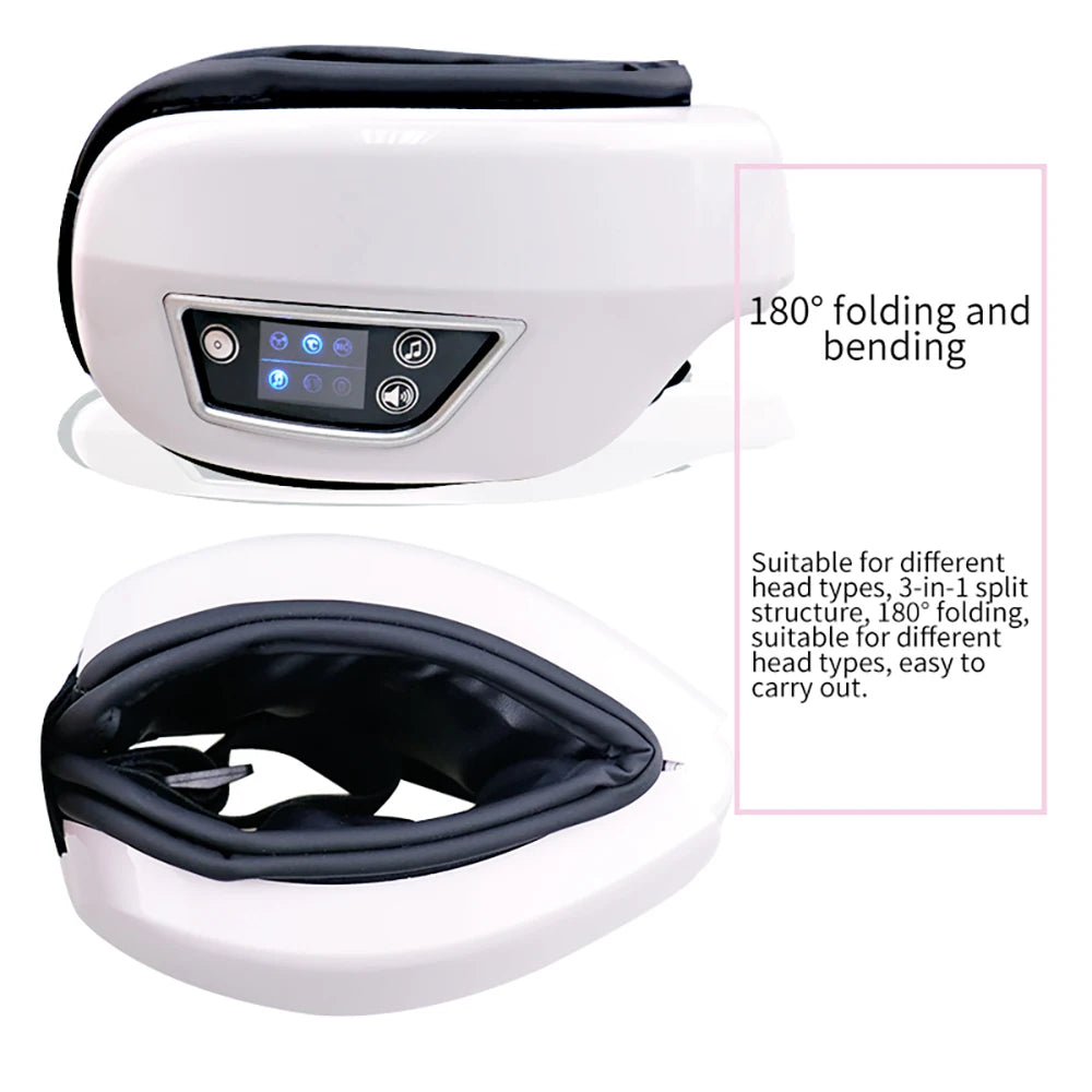Smart Eye Massager – Airbag Vibration with Bluetooth Music