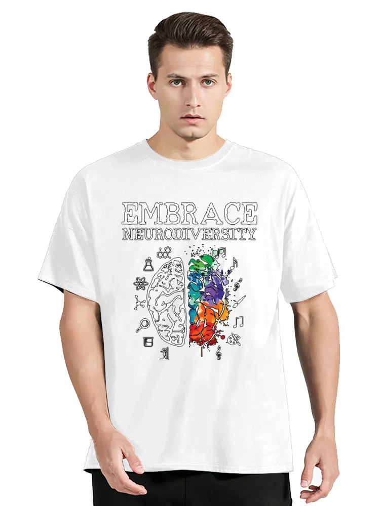 Neurodiversity Graphic Fitness T-Shirt – Oversized Unisex Tee