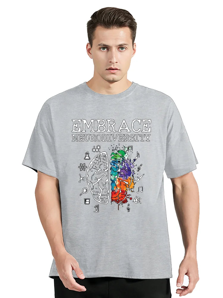 Neurodiversity Graphic Fitness T-Shirt – Oversized Unisex Tee