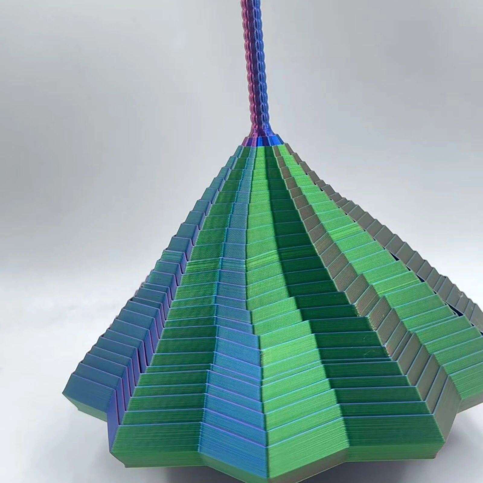 Fractal Hexagon Fidget with Handle – 3D Printed Sensory Stress Toy