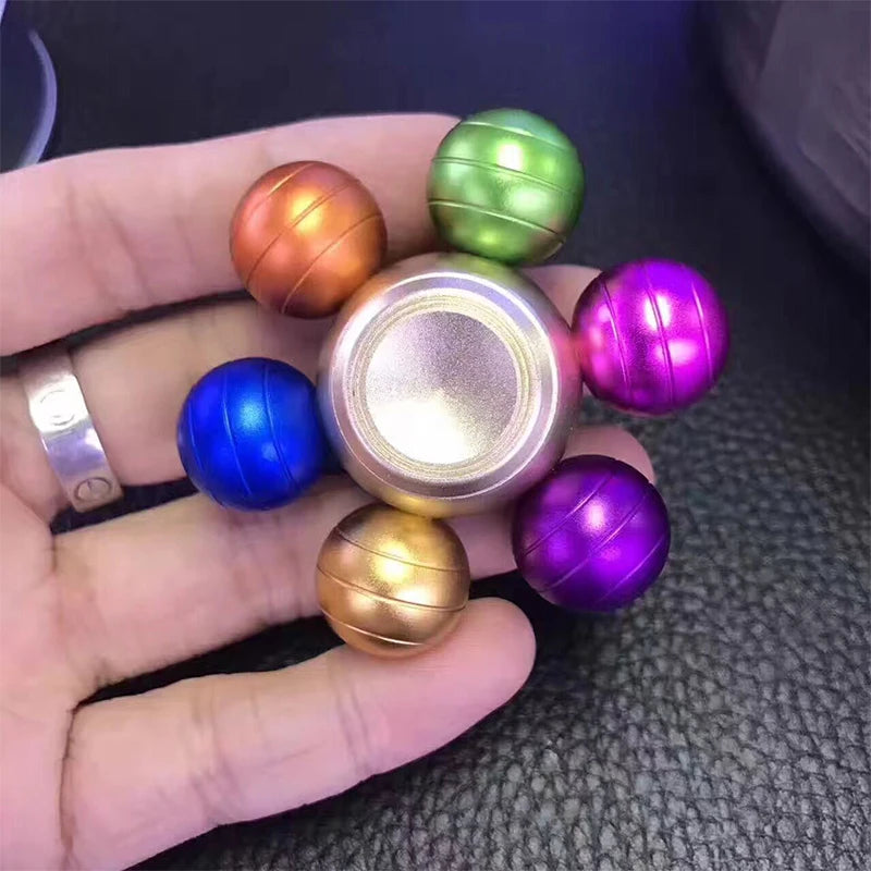 Rainbow Metal Fidget Spinner – Anti-Anxiety ADHD Toy