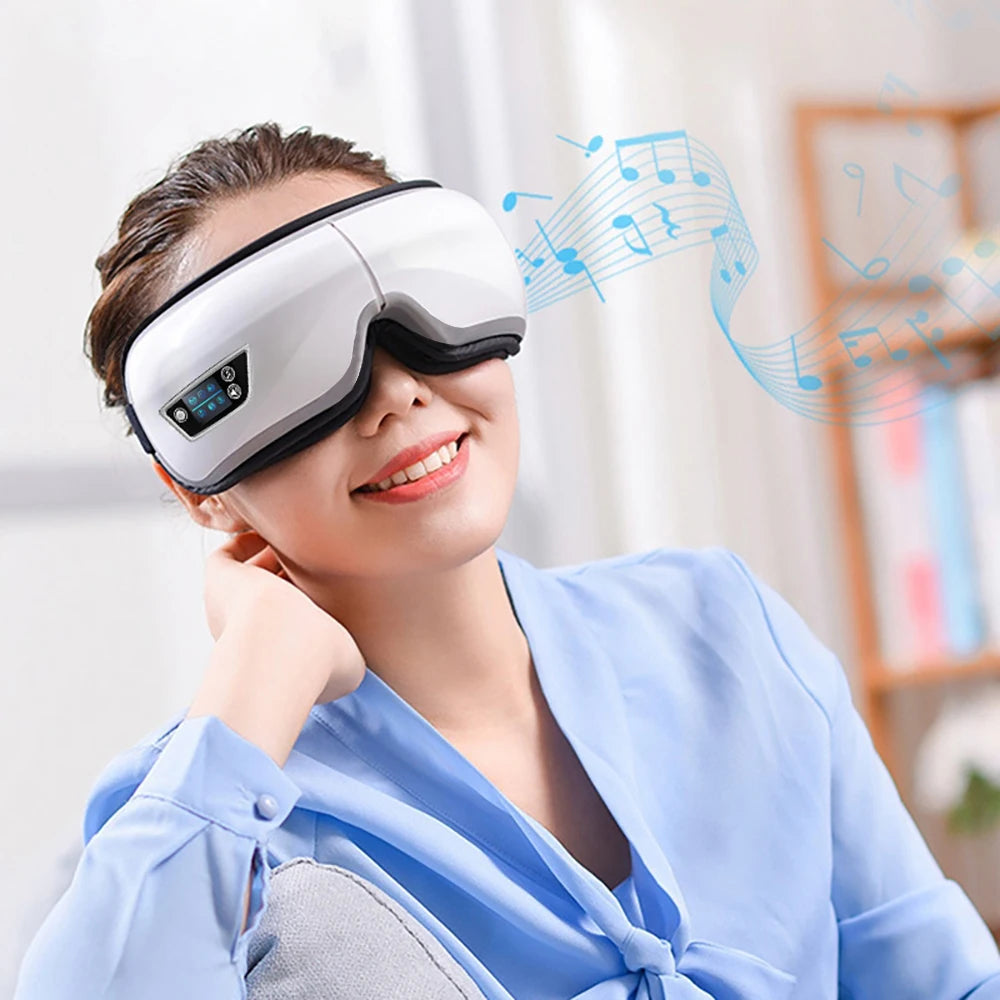 Smart Eye Massager – Airbag Vibration with Bluetooth Music