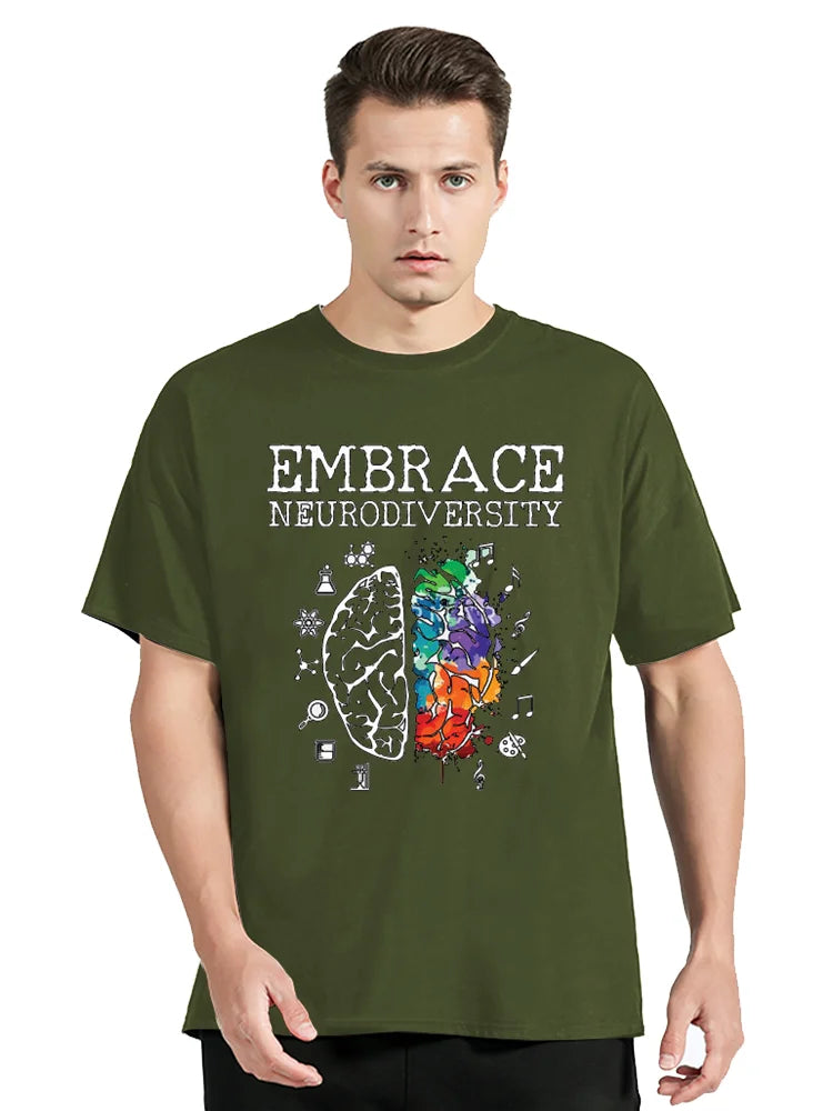 Neurodiversity Graphic Fitness T-Shirt – Oversized Unisex Tee