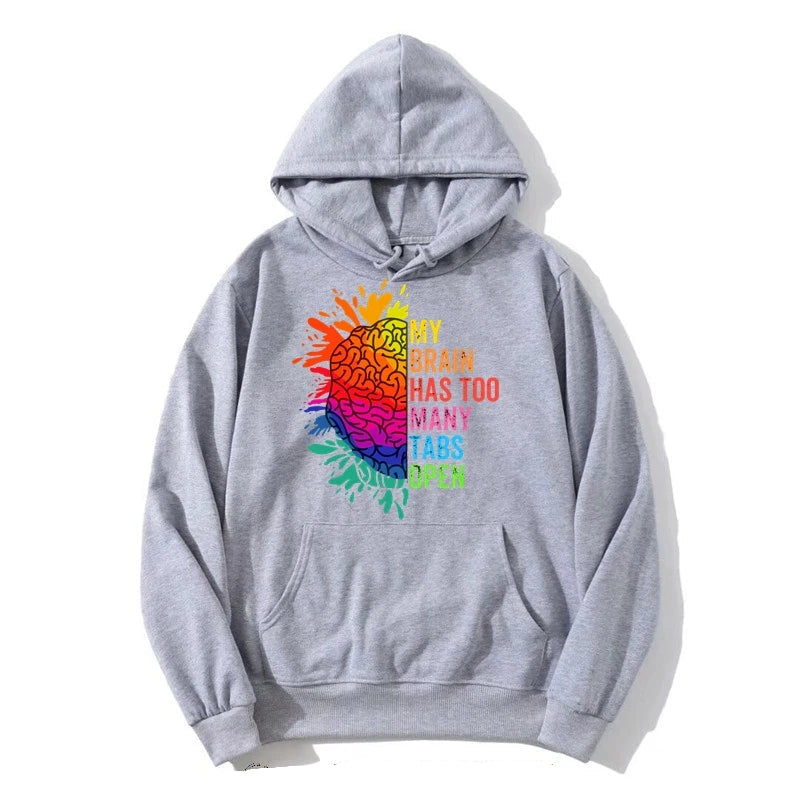"ADHD Is Awesome" Classic Pullover Hoodie – Oversized Streetwear