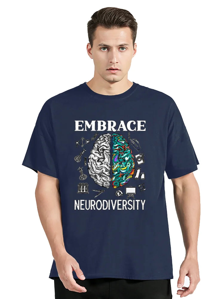 Neurodiversity Graphic Fitness T-Shirt – Oversized Unisex Tee