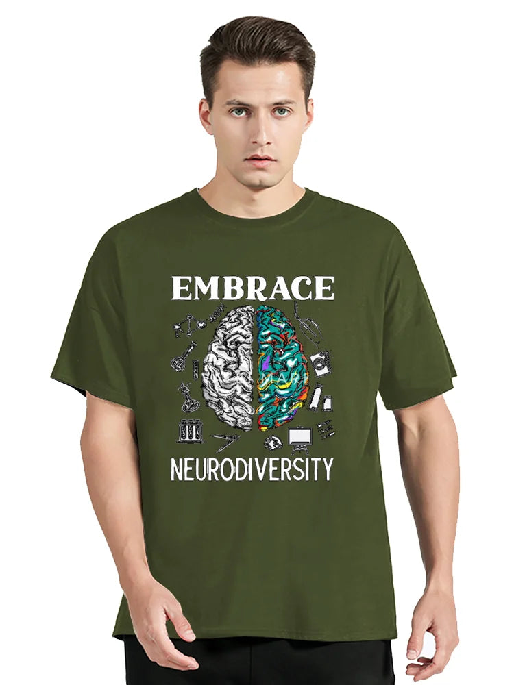 Neurodiversity Graphic Fitness T-Shirt – Oversized Unisex Tee