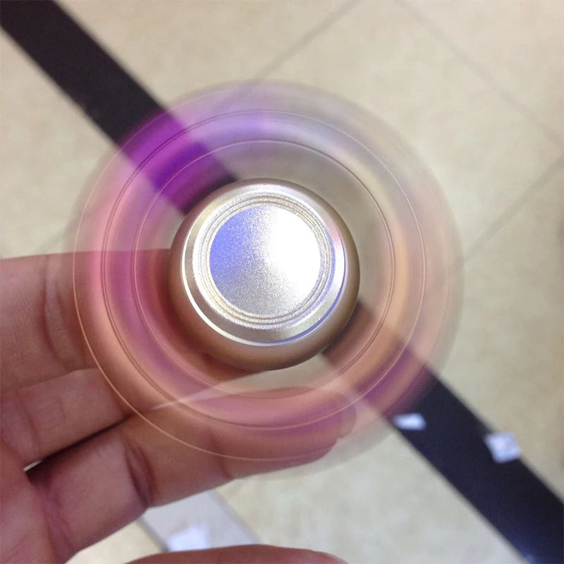 Rainbow Metal Fidget Spinner – Anti-Anxiety ADHD Toy