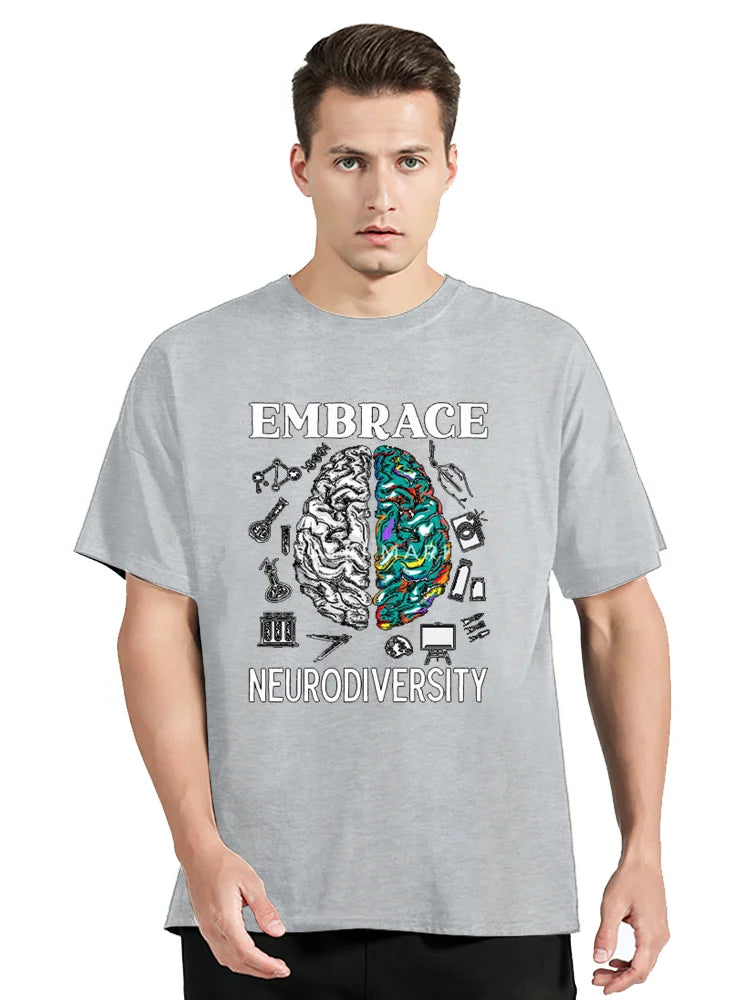 Neurodiversity Graphic Fitness T-Shirt – Oversized Unisex Tee