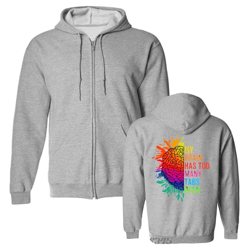 "ADHD Is Awesome" Classic Pullover Hoodie – Oversized Streetwear