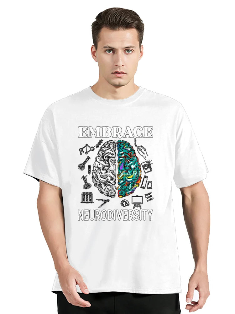 Neurodiversity Graphic Fitness T-Shirt – Oversized Unisex Tee
