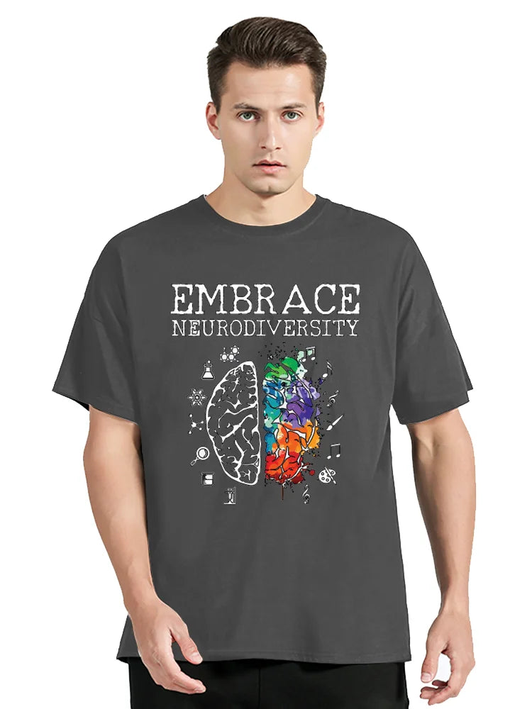 Neurodiversity Graphic Fitness T-Shirt – Oversized Unisex Tee
