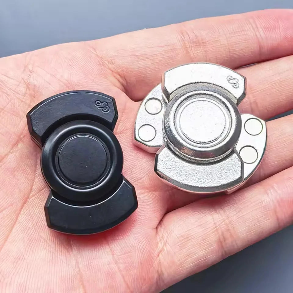Triple Style Magnetic Metal Fidget Spinner – Stress Relief EDC Toy
