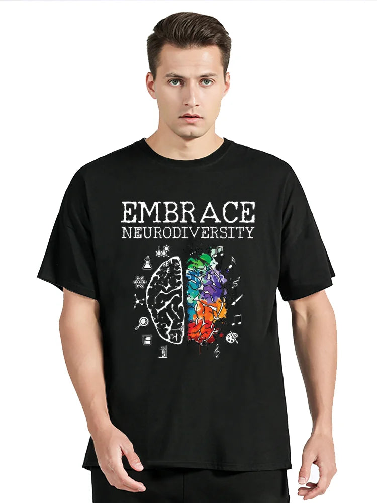 Neurodiversity Graphic Fitness T-Shirt – Oversized Unisex Tee