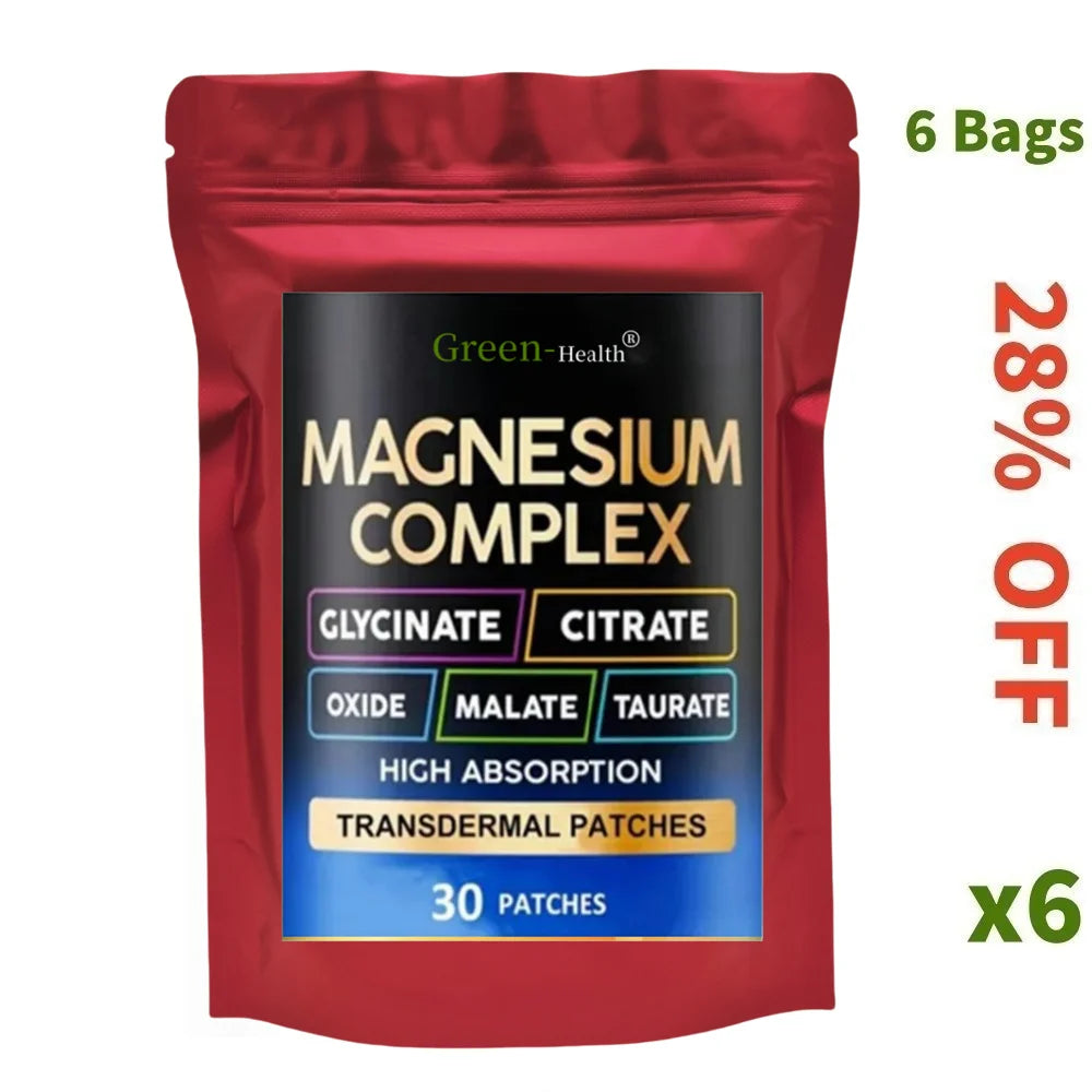 5-in-1 Complex Transdermal Patches – Stress, Muscle & Heart Support